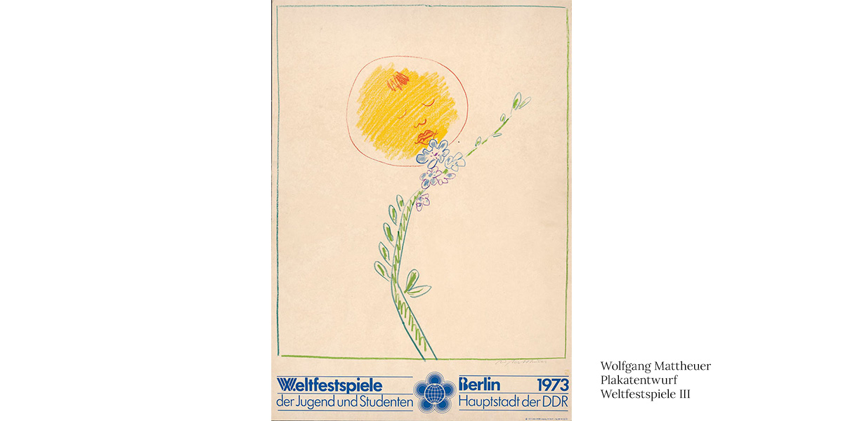 Wolfgang-Mattheuer-Plakatentwurf-Weltfeststpiele